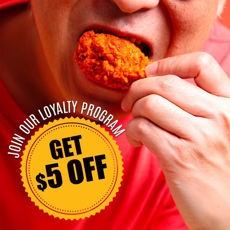 Join our loyalty program - Get 5$ off